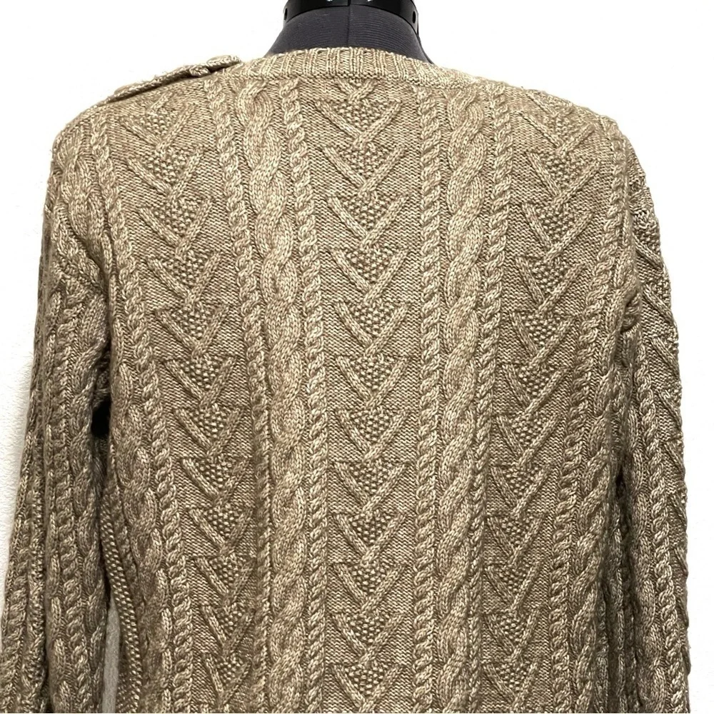 Lauren Ralph Lauren VINTAGE Woman Relic Gold Knit Sweater Size M